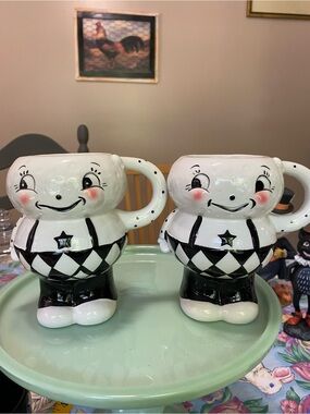 Set of Two Mugs from the Laughing Luna Carnival Cottage by Johanna Parker